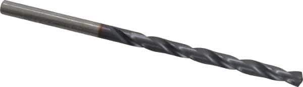 Chicago-Latrobe - 9/64" 135° High Speed Steel Jobber Drill - TiCN Finish, Right Hand Cut, Spiral Flute, Straight Shank, 2-7/8" OAL, Split Point - Apex Tool & Supply