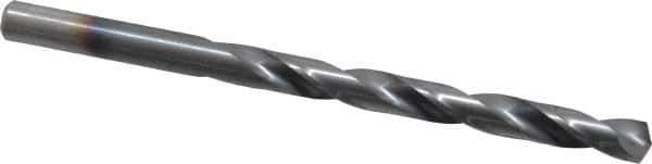 Chicago-Latrobe - 17/64" 135° High Speed Steel Jobber Drill - TiCN Finish, Right Hand Cut, Spiral Flute, Straight Shank, 4-1/8" OAL, Split Point - Apex Tool & Supply