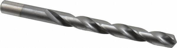 Chicago-Latrobe - 27/64" 135° High Speed Steel Jobber Drill - TiCN Finish, Right Hand Cut, Spiral Flute, Straight Shank, 5-3/8" OAL, Split Point - Apex Tool & Supply