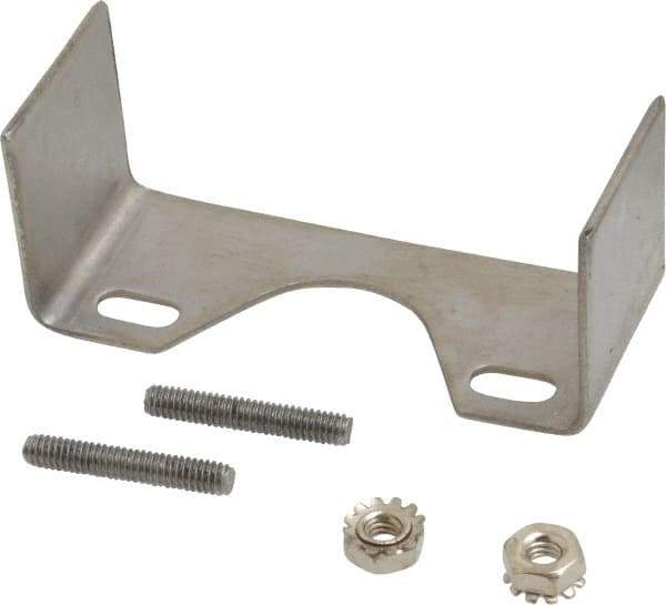 Ashcroft - 1/4 Thread, 2-1/2 Dial Diameter, Stainless Steel Case Material, U-Clamp Pressure Gauge Mounting Kit - 1% Accuracy, 316 Material Grade - Apex Tool & Supply