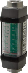 Hedland - 1/2" NPTF Port Water-Based Liquid Flowmeter - 3000 Max psi, 1 to 15 GPM, Anodized Aluminum - Apex Tool & Supply