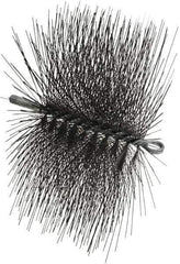 Schaefer Brush - 11" Long x 7" Wide, Rectangular, Tempered Steel Wire Chimney Brush - 1/4" NPSM Male Connection - Apex Tool & Supply