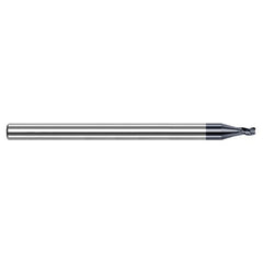 Dovetail Cutters - 0.2360″ Cutter Diameter × 0.0620″ (1/16″) Radius × 0.2800″ Length of Cut Carbide O-Ring Slotting End Mill, 3 Flutes, AlTiN Coated - Exact Industrial Supply