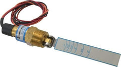 Thomas Products Ltd. - 850 psi, Brass Housing, Adjustable Paddle Flow Switch - 1 NPT Inch Thread Size, Model 2400 - Apex Tool & Supply