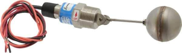 Thomas Products Ltd. - 1" Thread, 900 Max psi, 300°F Max, Liquid Level Side Mounted Float Switches - SST Stem - Apex Tool & Supply