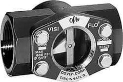 OPW Engineered Systems - 3/8 Inch, Bronze, Visi-Flo Sight Flow Indicator - 200 Max psi, 3-1/4 Inch Overall Length - Apex Tool & Supply