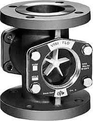 OPW Engineered Systems - 3 Inch, Stainless Steel, Visi-Flo Sight Flow Indicator - 150 Max psi, 8 Inch Overall Length - Apex Tool & Supply