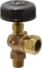 Conbraco - 350 psi Working Pressure, 125 Max psi, Bronze Liquid Level Gage Glass - 350°F Max Operating Temp, 3/8 Inch Thread, EPDM Seal - Apex Tool & Supply