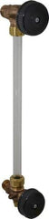 Conbraco - 350 psi Working Pressure, 125 Max psi, Bronze Liquid Level Gage Glass - 350°F Max Operating Temp, 1/2 Inch Thread, EPDM Seal - Apex Tool & Supply
