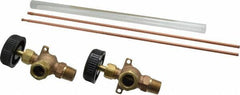 Conbraco - 400 psi Working Pressure, 200 Max psi, Bronze Liquid Level Gage Glass - 400°F Max Operating Temp, 1/2 Inch Thread, EPDM Seal - Apex Tool & Supply