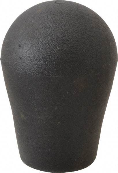Gibraltar - 3/8-16, 3/8-24, 1/2-13, 1/2-20, M10, M12 Hole, 0.71" Deep Hole, TPE Overmolded Soft Touch, Self Fixing Hole Tapered Knob - 2 OAL, 3/4" Base Diam, Black, 1.38" Head Diam - Apex Tool & Supply
