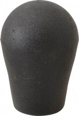 Gibraltar - 3/8-16, 3/8-24, 1/2-13, 1/2-20, M10, M12 Hole, 0.71" Deep Hole, TPE Overmolded Soft Touch, Self Fixing Hole Tapered Knob - 2 OAL, 3/4" Base Diam, Black, 1.38" Head Diam - Apex Tool & Supply