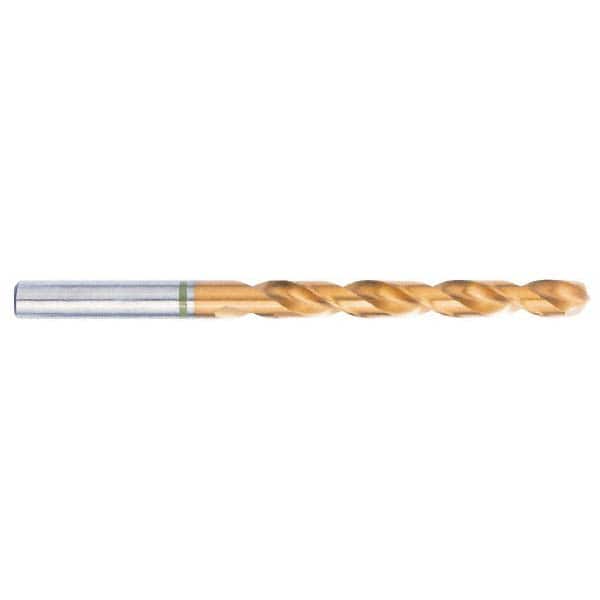 Accupro - #27 130° Spiral Flute Vanadium High Speed Steel Taper Length Drill Bit - Apex Tool & Supply