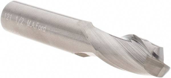 M.A. Ford - 1/2", 2 Flute, Solid Carbide, 1/8" Corner Radius End Mill - 3" OAL, 1" LOC - Apex Tool & Supply