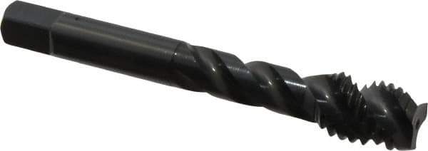 OSG - 1/2-13 UNC 3 Flute Modified Bottoming Spiral Flute Tap - Vanadium High Speed Steel, Oxide Finish, 3-3/8" OAL, Right Hand Flute, Right Hand Thread, Oversize, H11 - Apex Tool & Supply