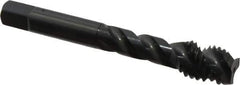 OSG - 1/2-13 UNC 3 Flute Modified Bottoming Spiral Flute Tap - Vanadium High Speed Steel, Oxide Finish, 3-3/8" OAL, Right Hand Flute, Right Hand Thread, Oversize, H11 - Apex Tool & Supply