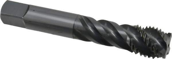 OSG - M20x2.50 Metric Coarse 4 Flute Modified Bottoming Spiral Flute Tap - Vanadium High Speed Steel, Oxide Finish, 4-15/32" OAL, Right Hand Flute, Right Hand Thread, D8 - Apex Tool & Supply