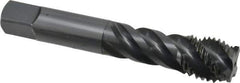 OSG - M20x2.50 Metric Coarse 4 Flute Modified Bottoming Spiral Flute Tap - Vanadium High Speed Steel, Oxide Finish, 4-15/32" OAL, Right Hand Flute, Right Hand Thread, D8 - Apex Tool & Supply