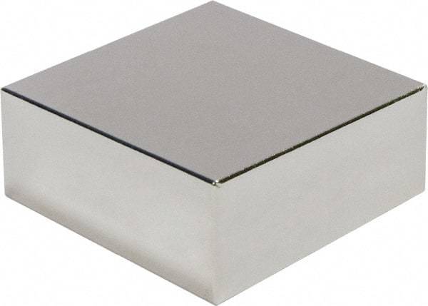 Mag-Mate - 16.6 Lb Max Holding Capacity Neodymium Rare Earth Block Magnet - 1" Long x 1" Wide x 1/2" High, 180°F Max Operating Temp - Apex Tool & Supply