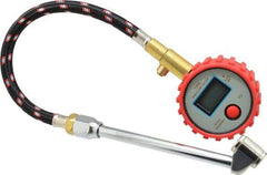 Value Collection - 0 to 160 psi Digital Tire Pressure Gauge - CR2032 Lithium Battery, 9' Hose Length, 0.5 psi Resolution - Apex Tool & Supply