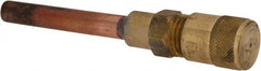Parker - 500 Max psi, 1/4 Tube Outside Diameter, Extended Copper Tube Access Valve - Apex Tool & Supply