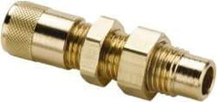 Parker - 500 Max psi, 1/4 Tube OD, Bulkhead Solder Union Access Valve - Brass - Apex Tool & Supply