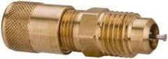 Parker - 1/8-27 Male Pipe, 500 Max psi, 1/8 Tube OD, Male Connector Access Valve - Brass - Apex Tool & Supply