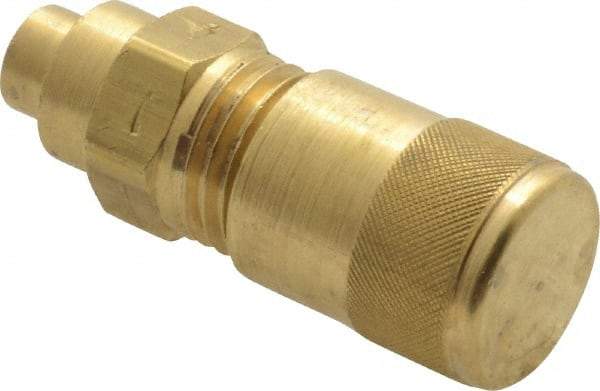 Parker - 500 Max psi, 3/16-3/8 Tube OD, 3 Way Solder Connector Access Valve - Brass - Apex Tool & Supply