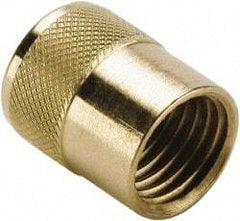 Parker - 3/8" Tube OD Access Valve Quick Seal Cap with Gasket - For Parker Brass Access Valves - Apex Tool & Supply