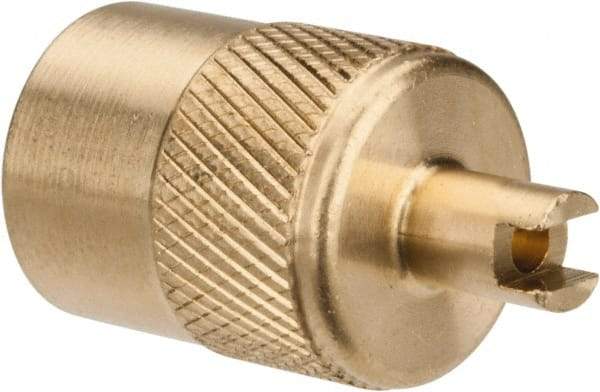 Parker - 1/4" Tube OD Access Valve Quick Seal Cap with Core Remover - For Parker Brass Access Valves - Apex Tool & Supply