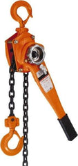 Value Collection - 3,000 Lb Lifting Capacity, Lever Hoist - Made from Chain, 55 Lb Avg Pull to Lift Rated Load - Apex Tool & Supply