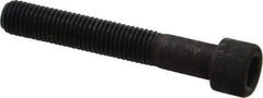 Made in USA - 5/16-24 UNF Hex Socket Drive, Socket Cap Screw - Alloy Steel, Black Oxide Finish, Partially Threaded, 2" Length Under Head - Apex Tool & Supply