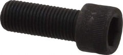 Made in USA - 3/8-24 UNF Hex Socket Drive, Socket Cap Screw - Alloy Steel, Black Oxide Finish, Fully Threaded, 1" Length Under Head - Apex Tool & Supply
