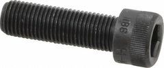 Made in USA - 3/8-24 UNF Hex Socket Drive, Socket Cap Screw - Alloy Steel, Black Oxide Finish, Fully Threaded, 1-1/4" Length Under Head - Apex Tool & Supply