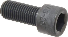 Made in USA - 7/16-20 UNF Hex Socket Drive, Socket Cap Screw - Alloy Steel, Black Oxide Finish, Fully Threaded, 1" Length Under Head - Apex Tool & Supply