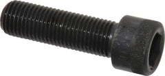 Made in USA - 7/16-20 UNF Hex Socket Drive, Socket Cap Screw - Alloy Steel, Black Oxide Finish, Fully Threaded, 1-1/2" Length Under Head - Apex Tool & Supply