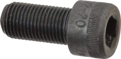 Made in USA - 1/2-20 UNF Hex Socket Drive, Socket Cap Screw - Alloy Steel, Black Oxide Finish, Fully Threaded, 1" Length Under Head - Apex Tool & Supply