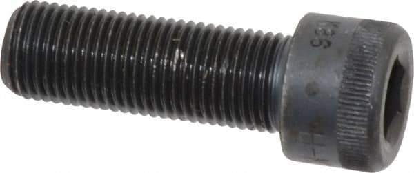 Made in USA - 1/2-20 UNF Hex Socket Drive, Socket Cap Screw - Alloy Steel, Black Oxide Finish, Fully Threaded, 1-1/2" Length Under Head - Apex Tool & Supply