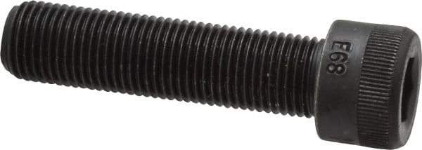Made in USA - 1/2-20 UNF Hex Socket Drive, Socket Cap Screw - Alloy Steel, Black Oxide Finish, Fully Threaded, 2" Length Under Head - Apex Tool & Supply