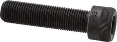 Made in USA - 1/2-20 UNF Hex Socket Drive, Socket Cap Screw - Alloy Steel, Black Oxide Finish, Fully Threaded, 2" Length Under Head - Apex Tool & Supply