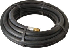 Alliance Hose & Rubber - 3/8" ID x 23/32" OD 25' Long Multipurpose Air Hose - MNPT x FNPT(Swivel) Ends, 300 Working psi, -40 to 190°F, 3/8" Fitting, Black - Apex Tool & Supply
