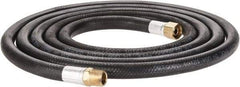 Alliance Hose & Rubber - 3/8" ID x 23/32" OD 10' Long Multipurpose Air Hose - MNPT x FNPT(Swivel) Ends, 300 Working psi, -40 to 190°F, 3/8" Fitting, Black - Apex Tool & Supply