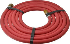 Alliance Hose & Rubber - 1/4" ID x 1/2" OD 10' Long Multipurpose Air Hose - MNPT x FNPT(Swivel) Ends, 200 Working psi, -40 to 190°F, 1/4" Fitting, Red - Apex Tool & Supply