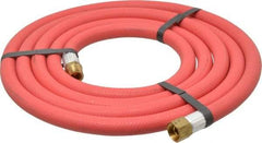 Alliance Hose & Rubber - 3/8" ID x 23/32" OD 10' Long Multipurpose Air Hose - MNPT x FNPT(Swivel) Ends, 300 Working psi, -40 to 190°F, 3/8" Fitting, Red - Apex Tool & Supply