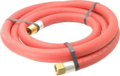 Alliance Hose & Rubber - 3/4" ID x 1-5/32" OD 10' Long Multipurpose Air Hose - MNPT x FNPT(Swivel) Ends, 300 Working psi, -40 to 190°F, 3/4" Fitting, Red - Apex Tool & Supply