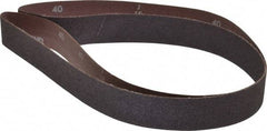 Norton - 1-1/2" Wide x 60" OAL, 40 Grit, Aluminum Oxide Abrasive Belt - Aluminum Oxide, Coarse, Coated, X Weighted Cloth Backing, Series R228 - Apex Tool & Supply