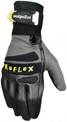 Ergodyne - Size 2XL (11) Pigskin Anti-Vibration/Impact Protection Work Gloves - For General Purpose, Uncoated, Hook & Loop Cuff, Full Fingered, Black, Paired - Apex Tool & Supply