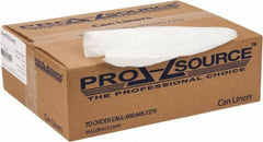 PRO-SOURCE - 0.6 mil Thick, Household/Office Trash Bags - 40" Wide x 46" High, Clear - Apex Tool & Supply