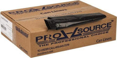 PRO-SOURCE - 1.25 mil Thick, Heavy-Duty Trash Bags - 33" Wide x 39" High, Black - Apex Tool & Supply