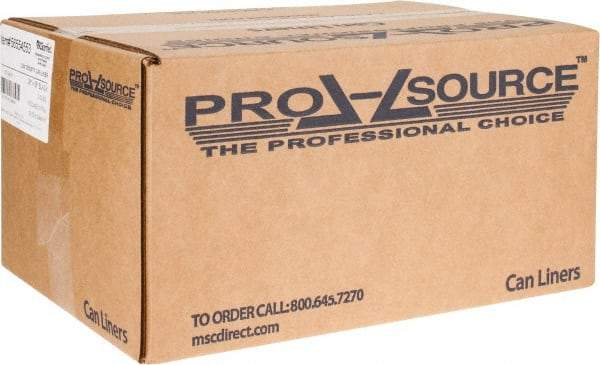 PRO-SOURCE - 2 mil Thick, Heavy-Duty Trash Bags - 38" Wide x 58" High, Black - Apex Tool & Supply